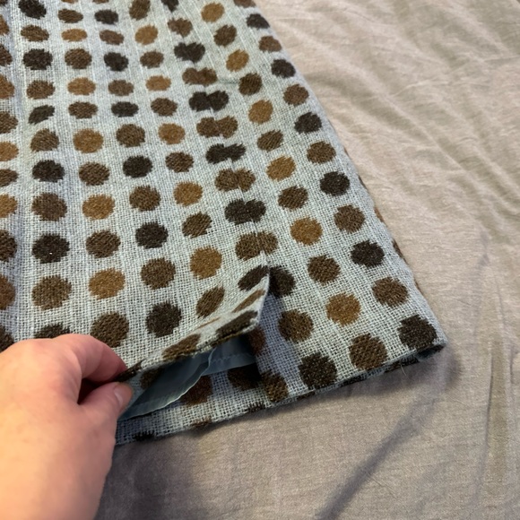 Wool with satin lining mod skirt - Picture 2 of 6